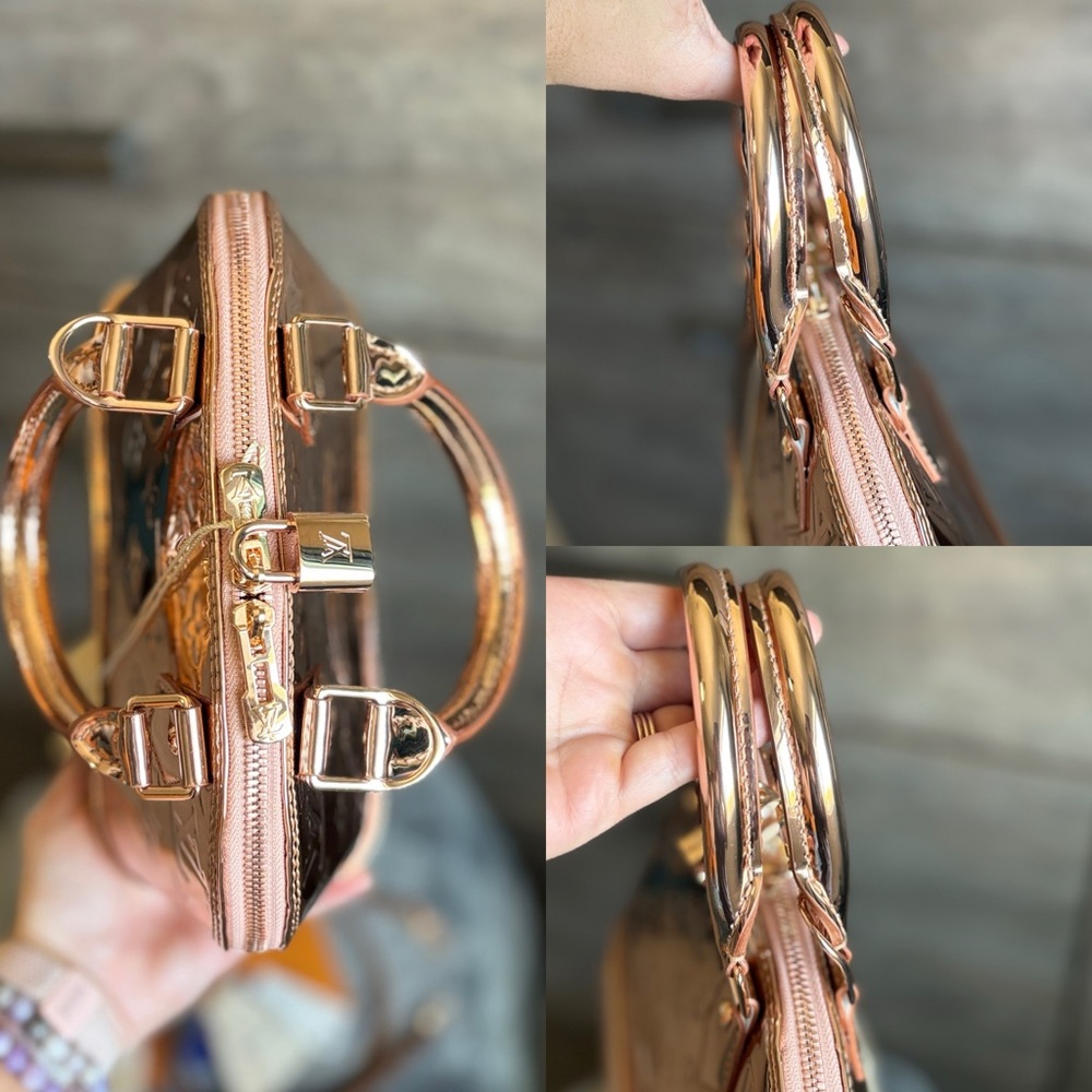 🦄Limited Edition Louis Vuitton Miroir Copper Rose Gold Alma BB Crossbody🦄 - Picture 5 of 10